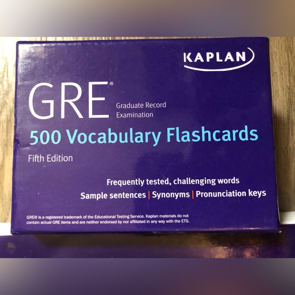 Kaplan GRE Study Book and Flash Cards - Picture 3 of 9